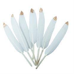 AussieSuperStore Art & Craft Essentials Craft Feathers Goose White Craft Feathers Goose White | Artificial Feathers 9331468048954 VCF27
